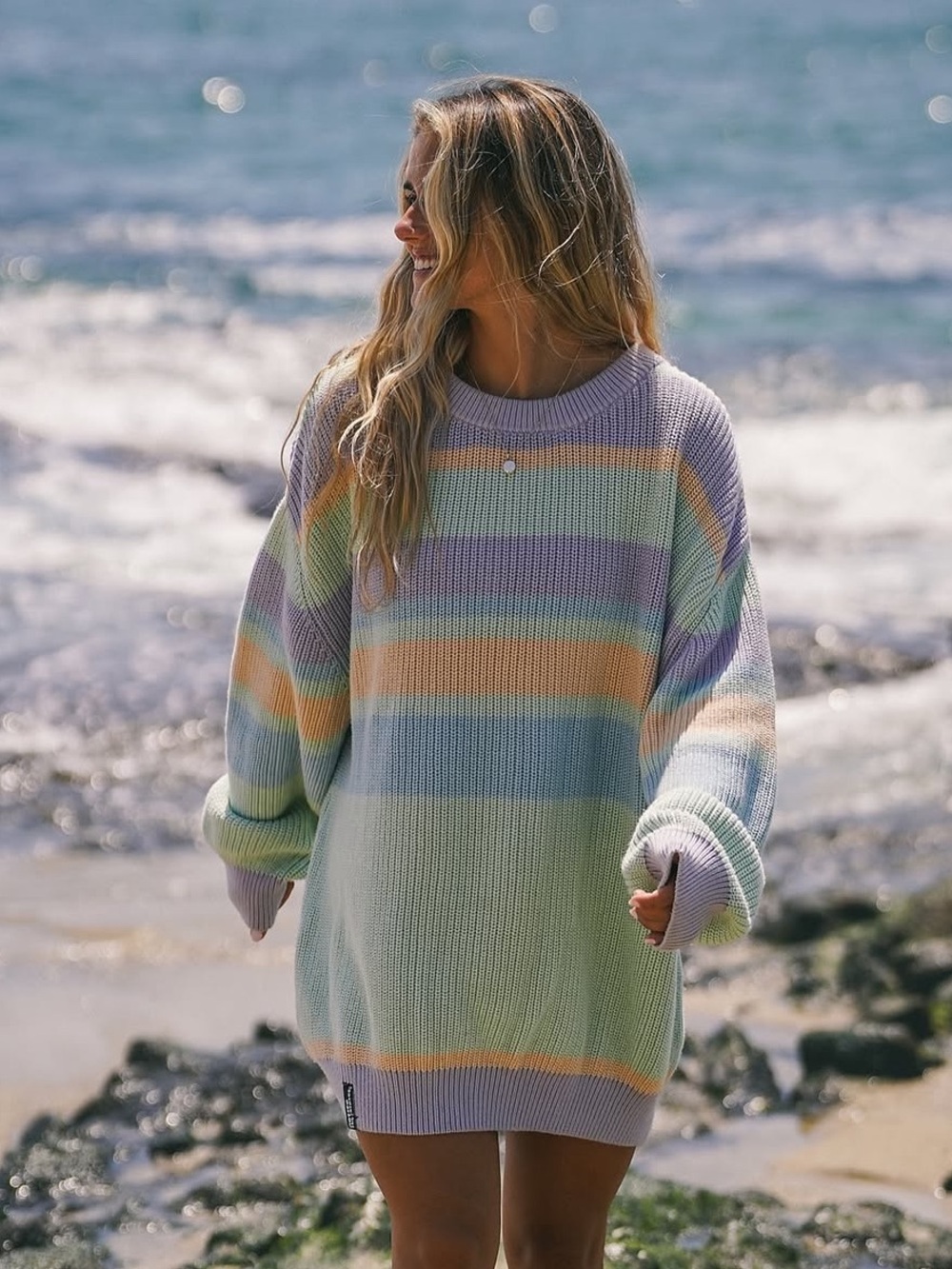 Notice the Reckless sweater